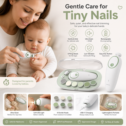 TinyCare™ Gentle Electric Baby Nail Trimmer